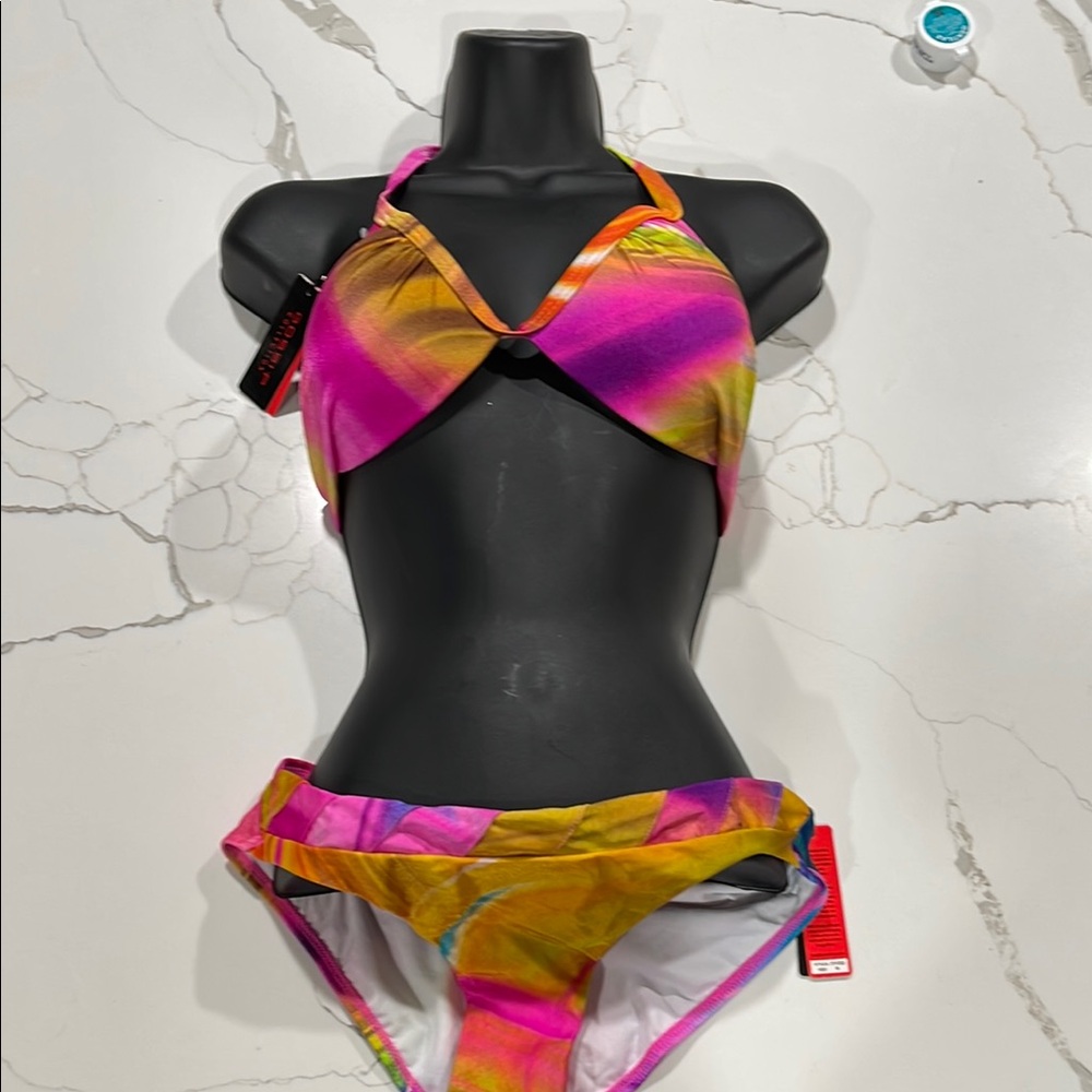 NWT Vibrant Multicolor Women's Bikini Set